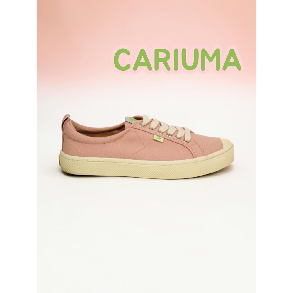Cariuma OCA Low Women's 10 Shoes Rose Pink Sneakers Lace Up Canvas